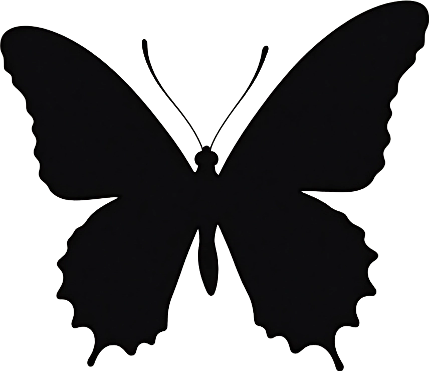 Black Butterfly Silhouette